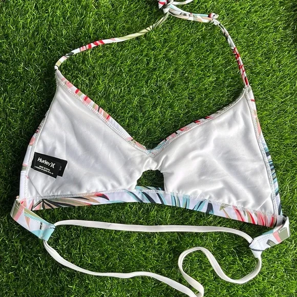HURLEY Palm Leaf Print Bikini size small - Picture 5 of 13